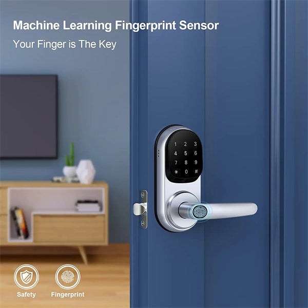 x silver lock machine learning fingerprint sensor